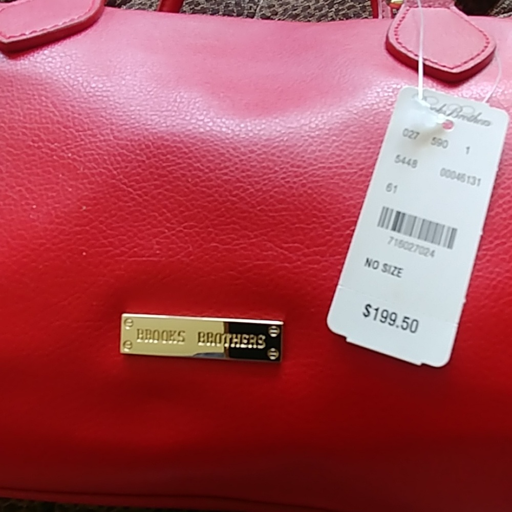NEW WOMENS Brooks Brothers Satchel Medium